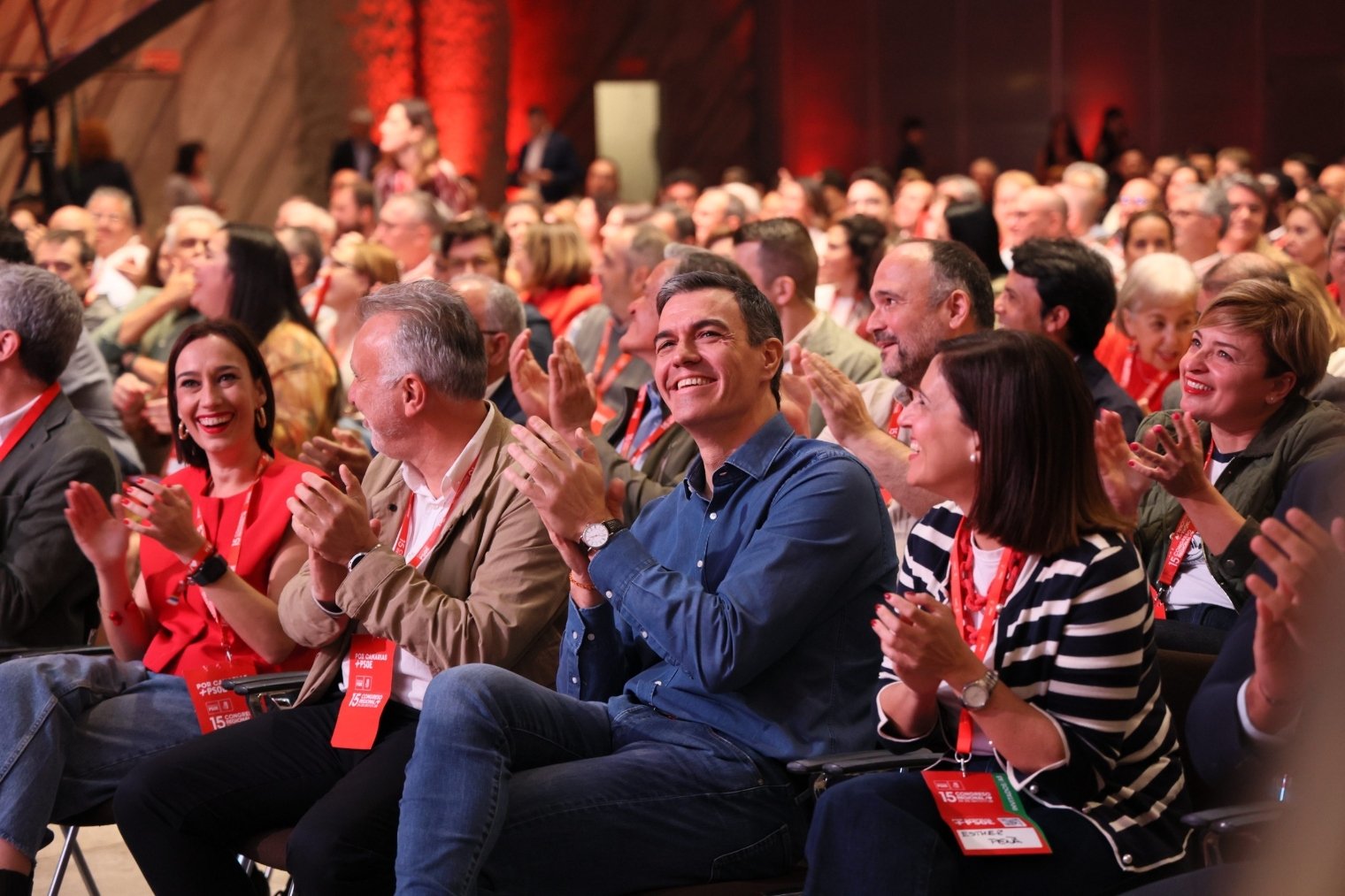 Pedro Sánchez, en la clausura del Congreso del PSOE de Canarias.