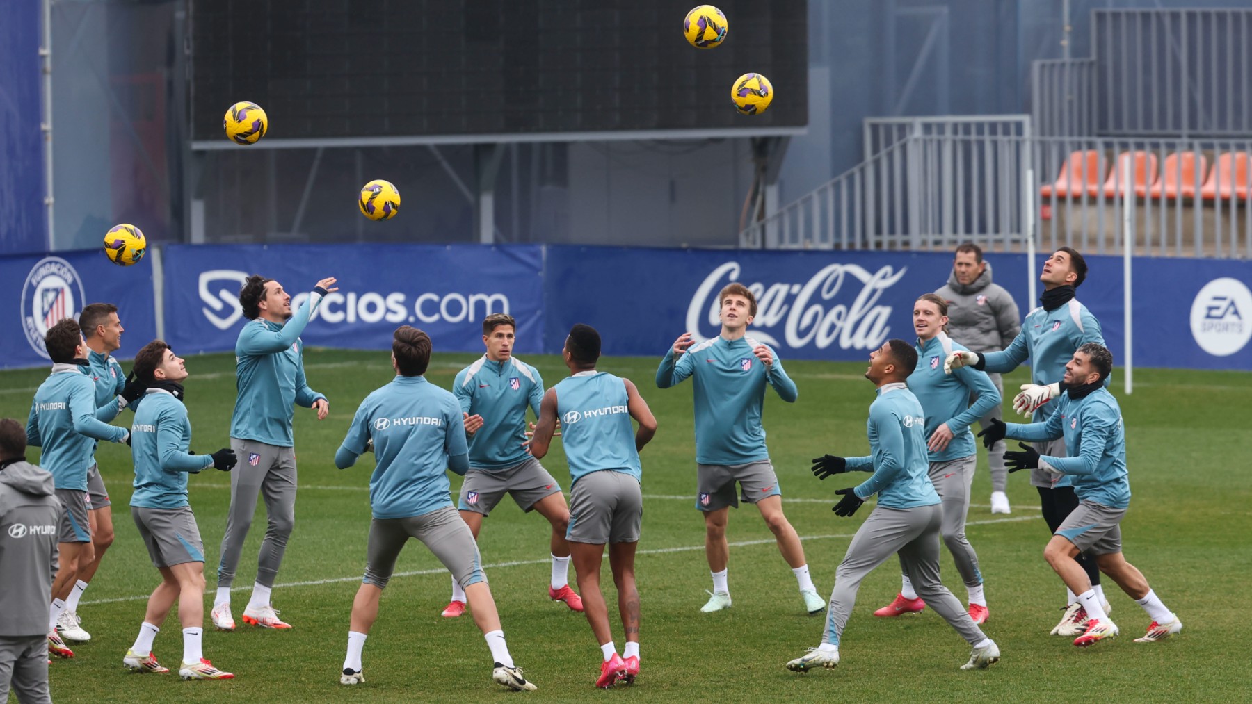 Entrenamiento del Atlético de Madrid. (EFE)