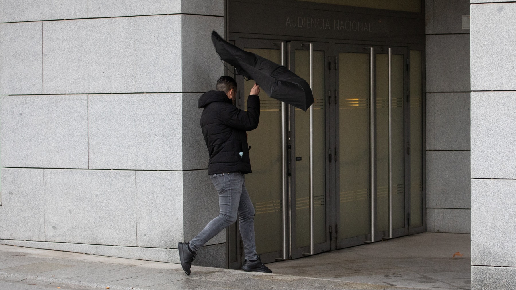 El acusado, a su llegada a la Audiencia Nacional. (EP)