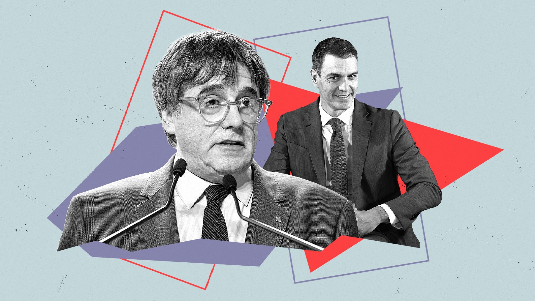 Carles Puigdemont y Pedro Sánchez.