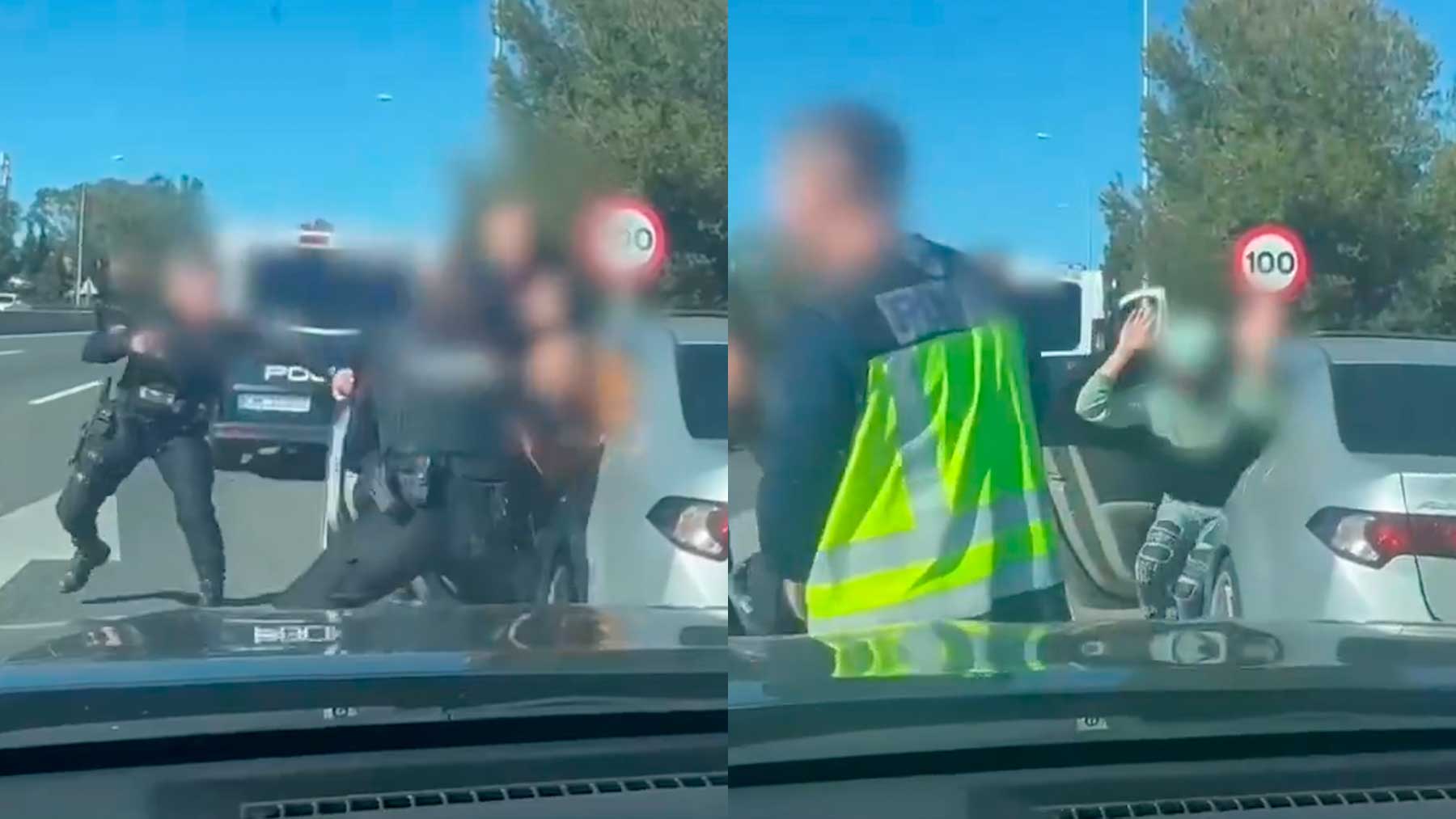 Intervención policial en Málaga para liberar a un hombre secuestrado.