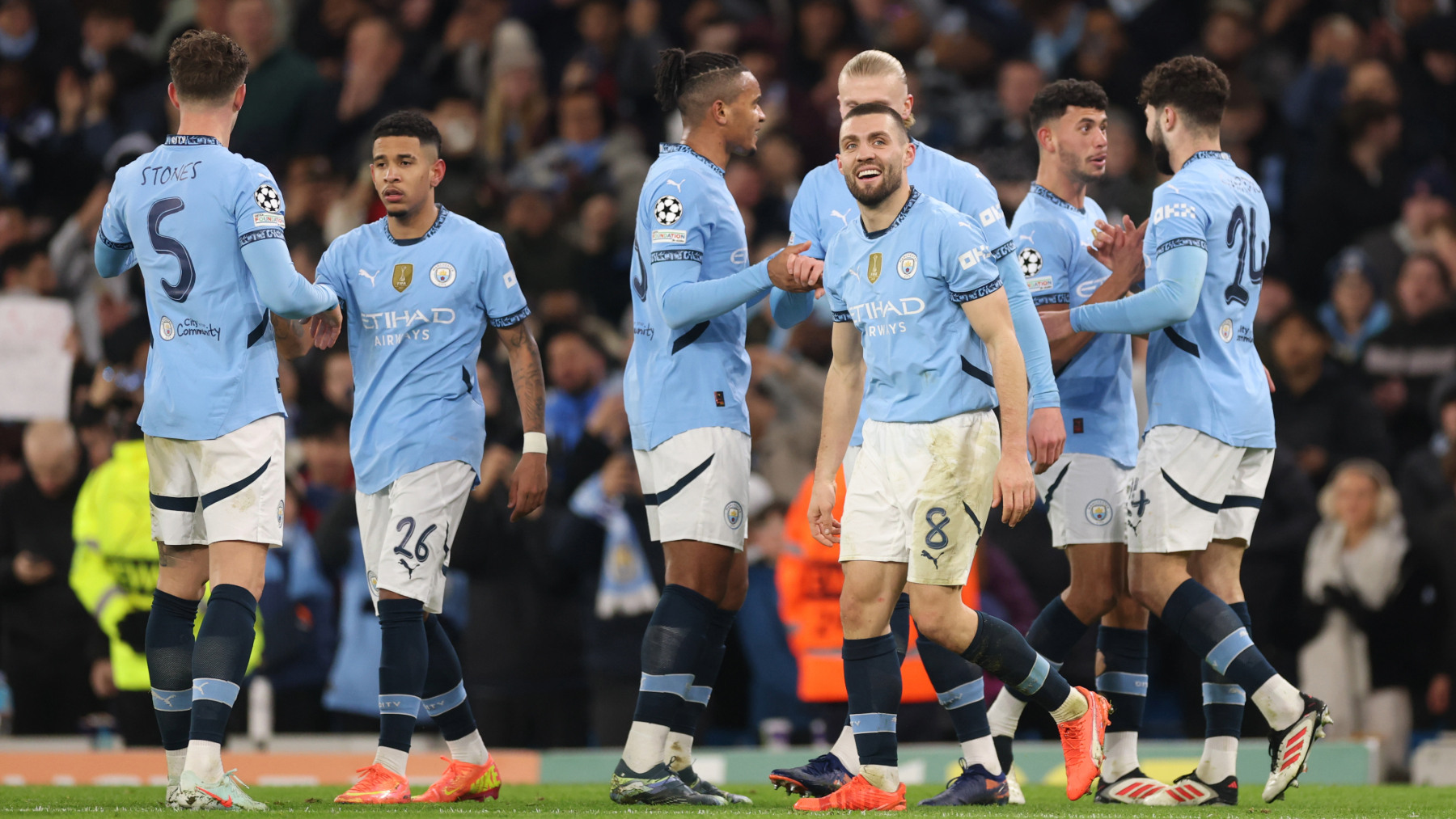 El Manchester City ante el Brujas. (GETTY)