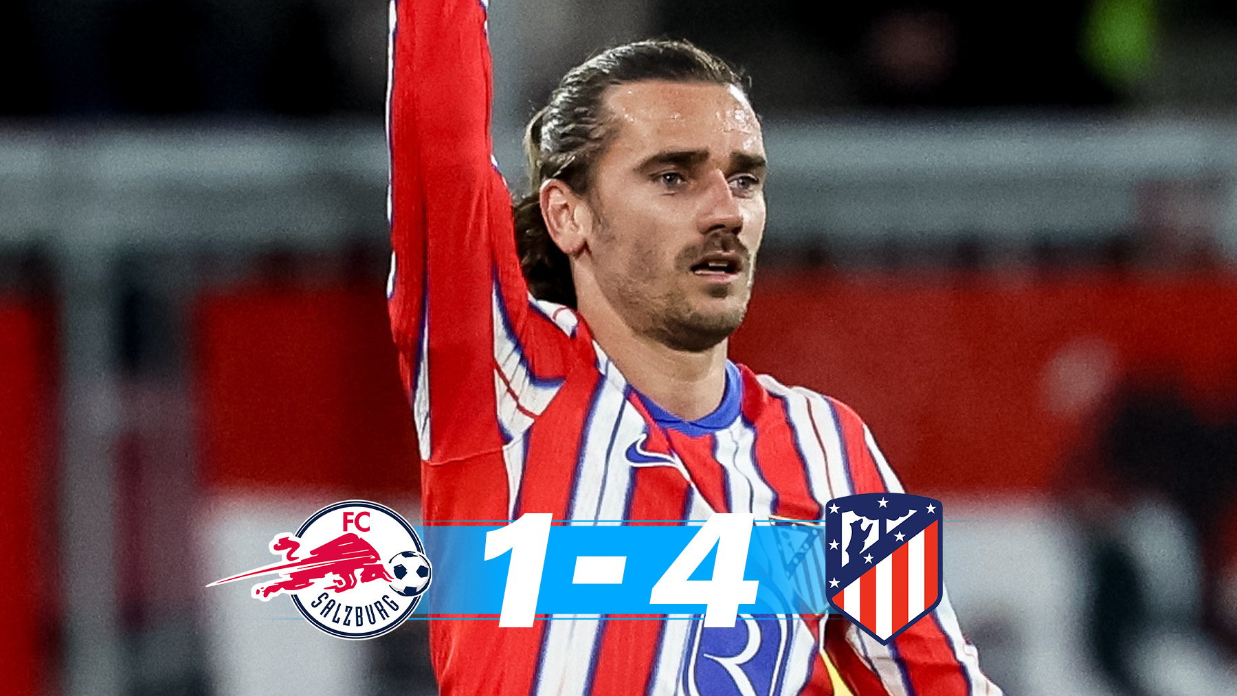 El Atlético de Madrid golea al Salzburgo.