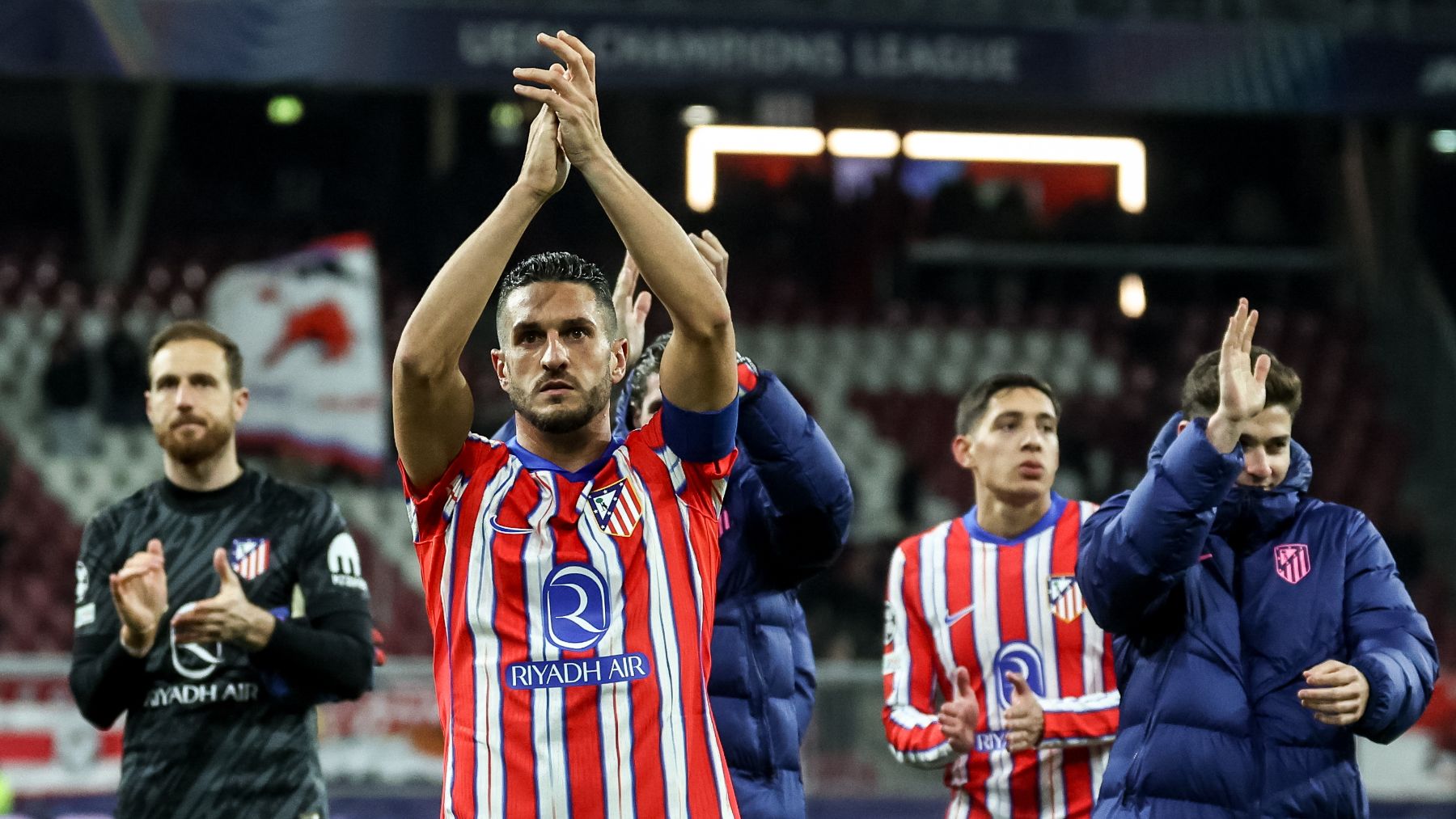 Koke celebra el triunfo del Atlético. (EFE)