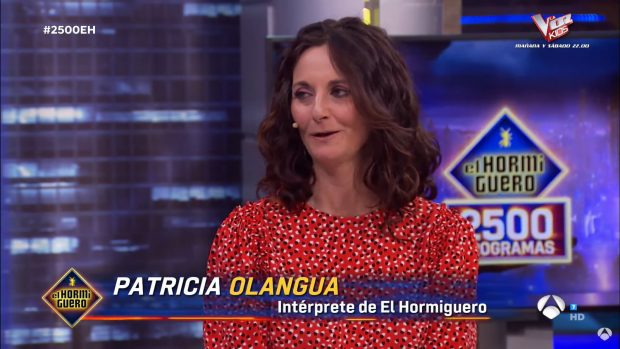 Patricia Olangua es la traductora de El Hormiguero desde hace años (Atresmedia).