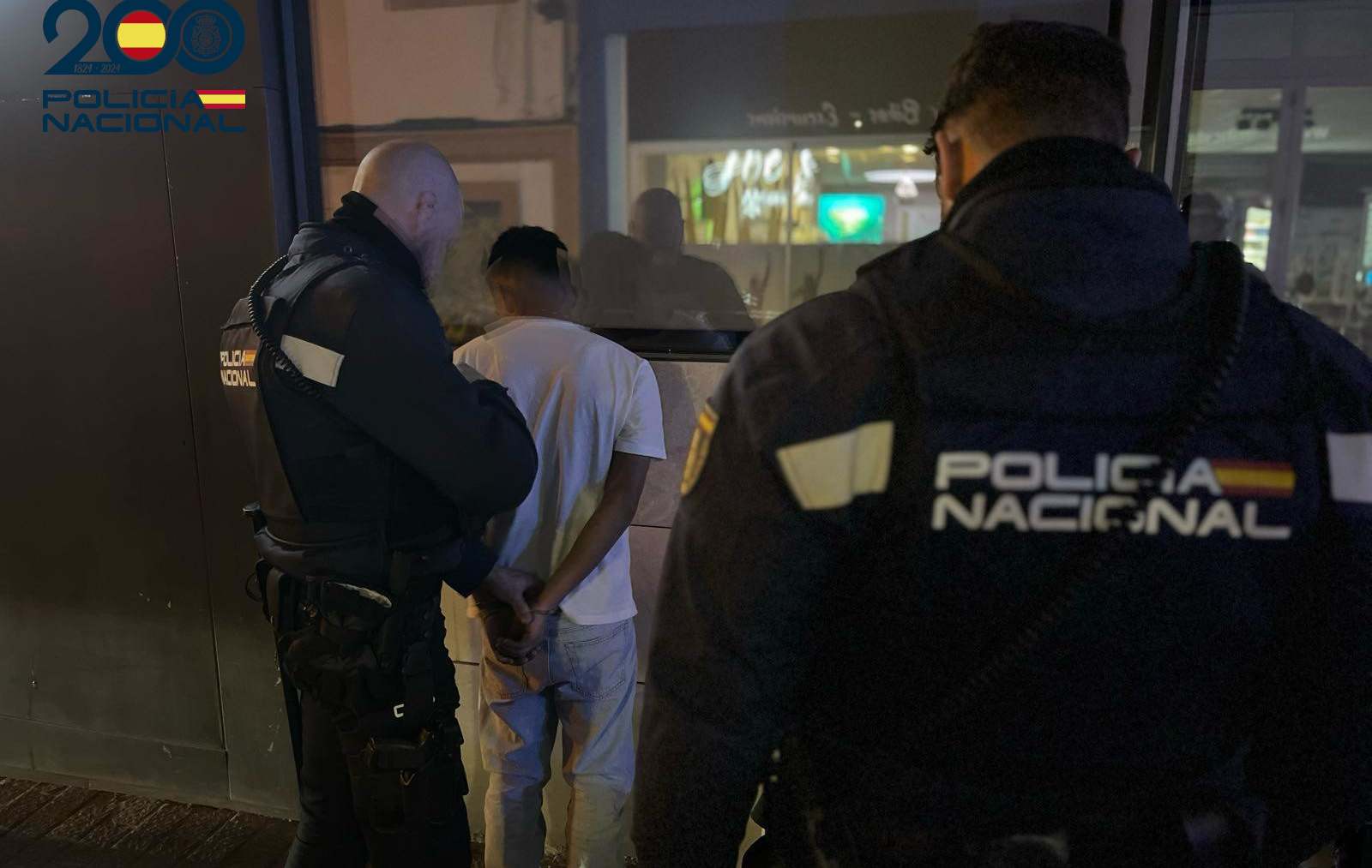 El joven detenido por agentes de la Policía Nacional.