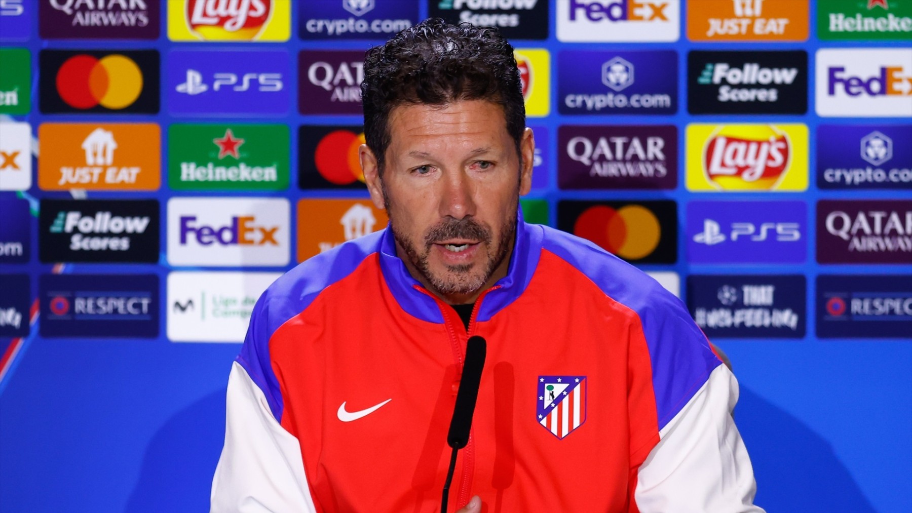 Simeone en rueda de prensa. (EFE)