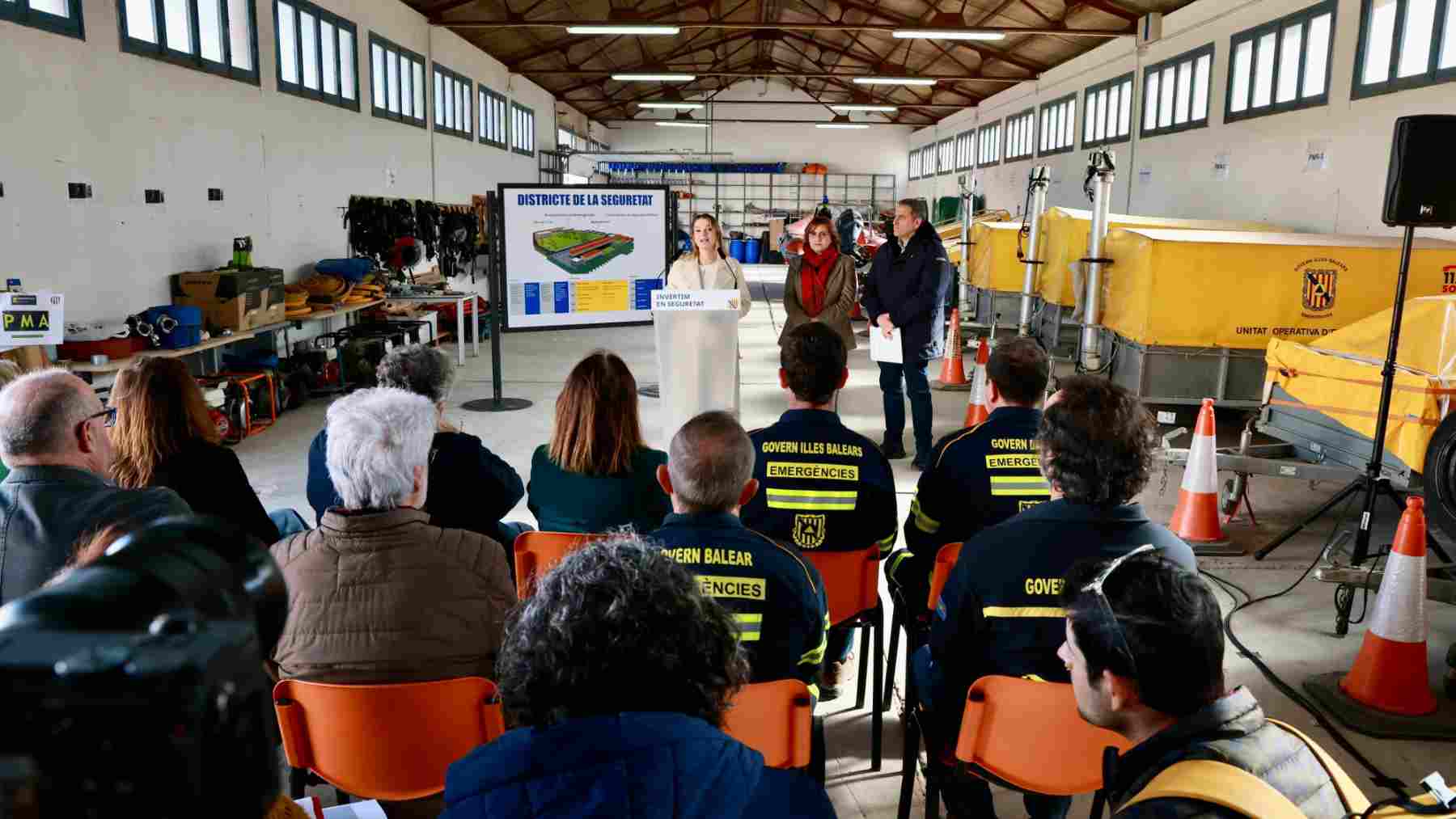 Marga Prohens, durante la presentación del Distrito de la Seguridad.