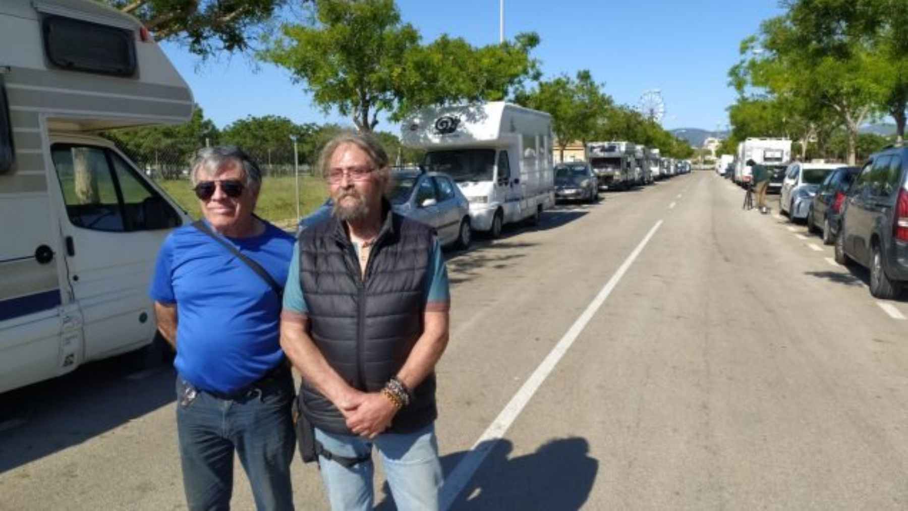 Los portavoces del colectivo de autocaravanas, Pep de Las Heras y Javier González (M.A.F.)