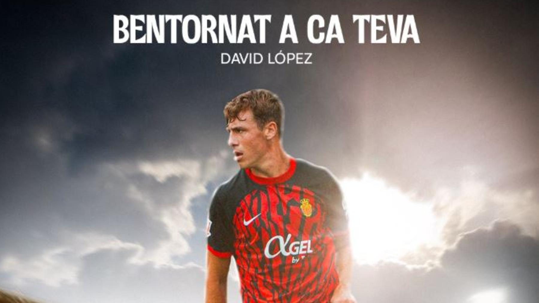 El jugador David López vuelve al Real Mallorca.