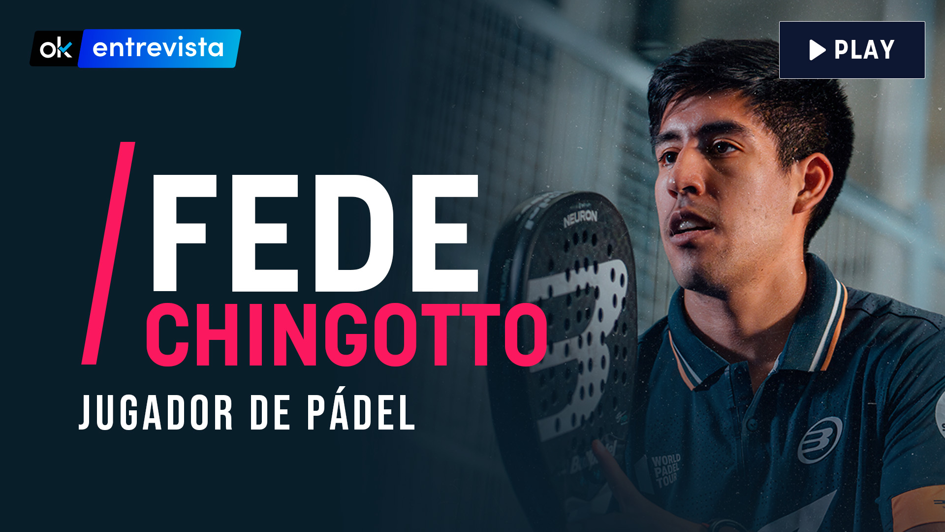 Fede Chingotto, número cuatro del mundo de pádel.