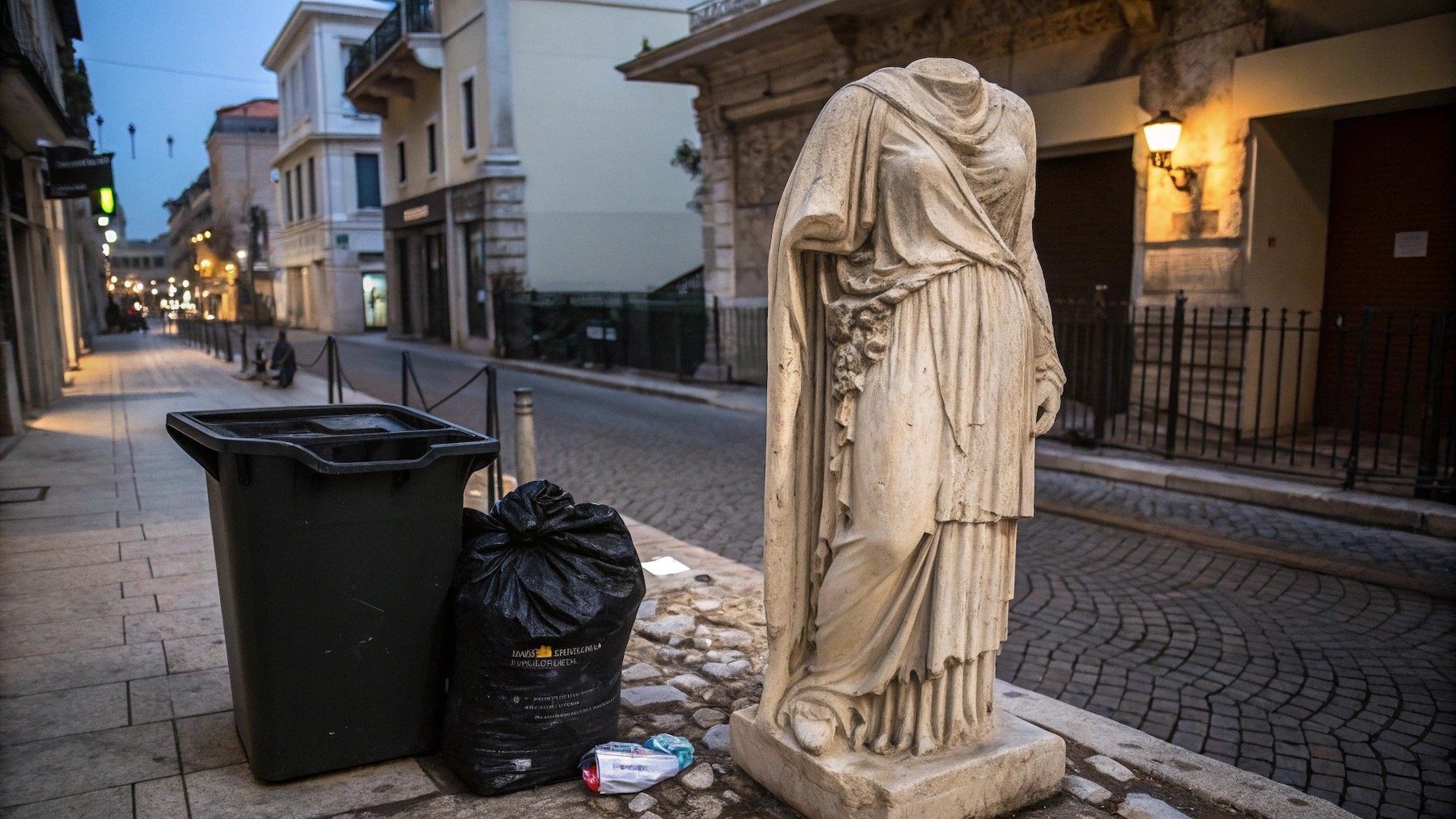 Descubrimiento sorprendente: un vecino halla una escultura griega de 2.100 años tirada en bolsas de basura