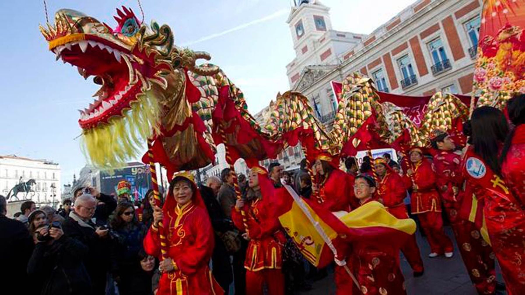 Desfile del Año Nuevo Chino en Madrid.