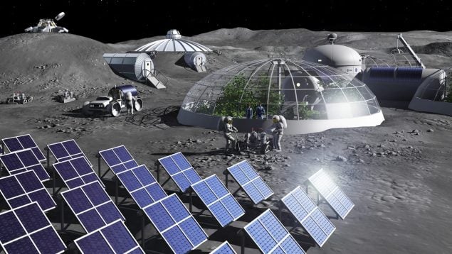 Base Lunar, la NASA construye una base en la Luna, materiales para viajar a la Luna, construyen base lunar con impresora 3D.