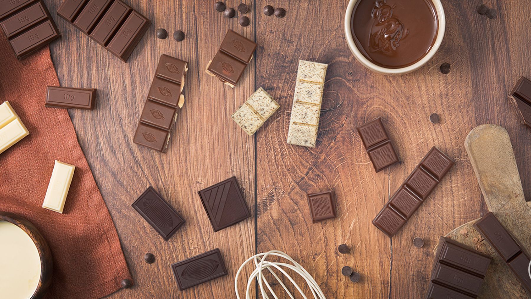 Variedad de chocolates de Mercadona.