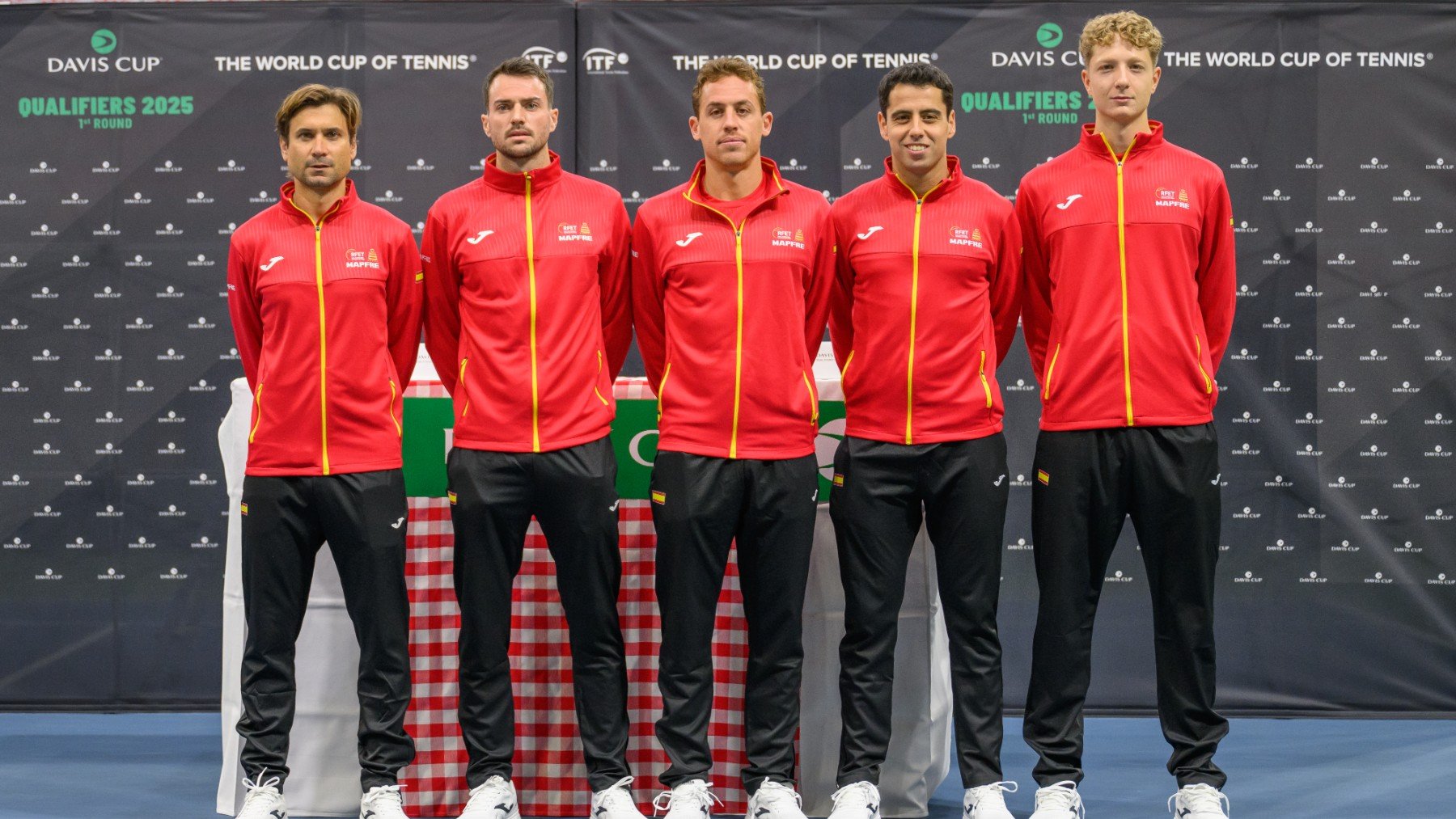 El equipo español de Copa Davis. (Getty)