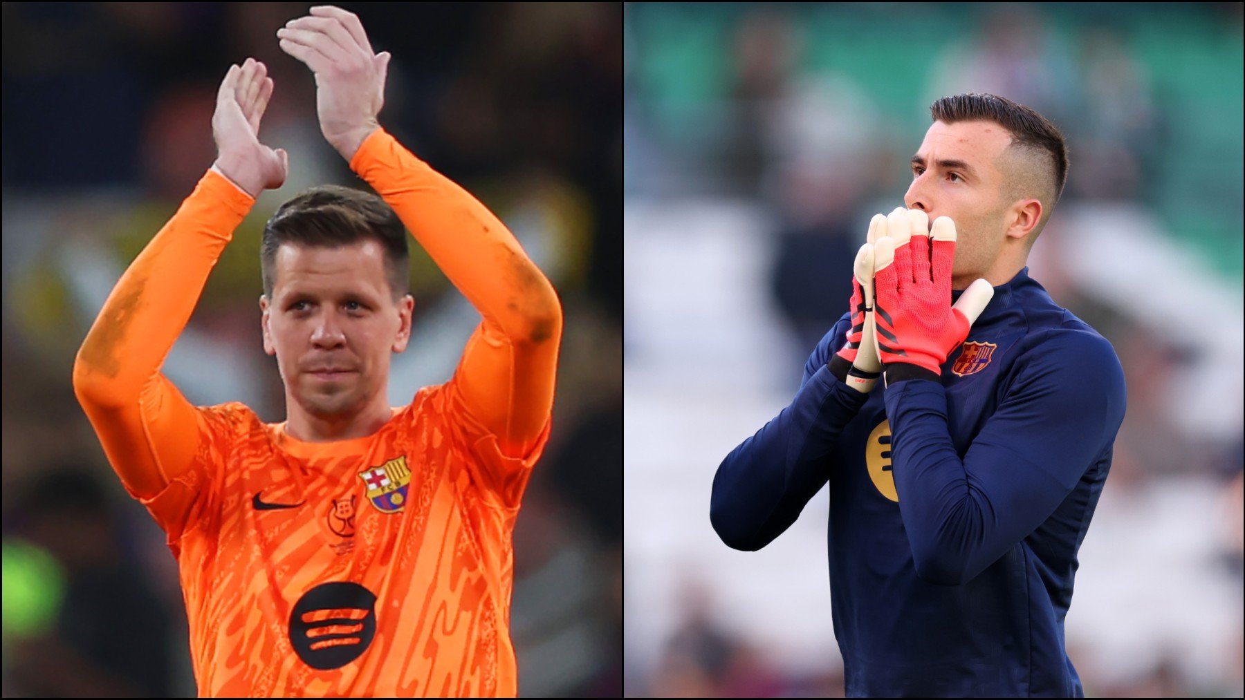 Szczesny e Iñaki Peña. (Getty)