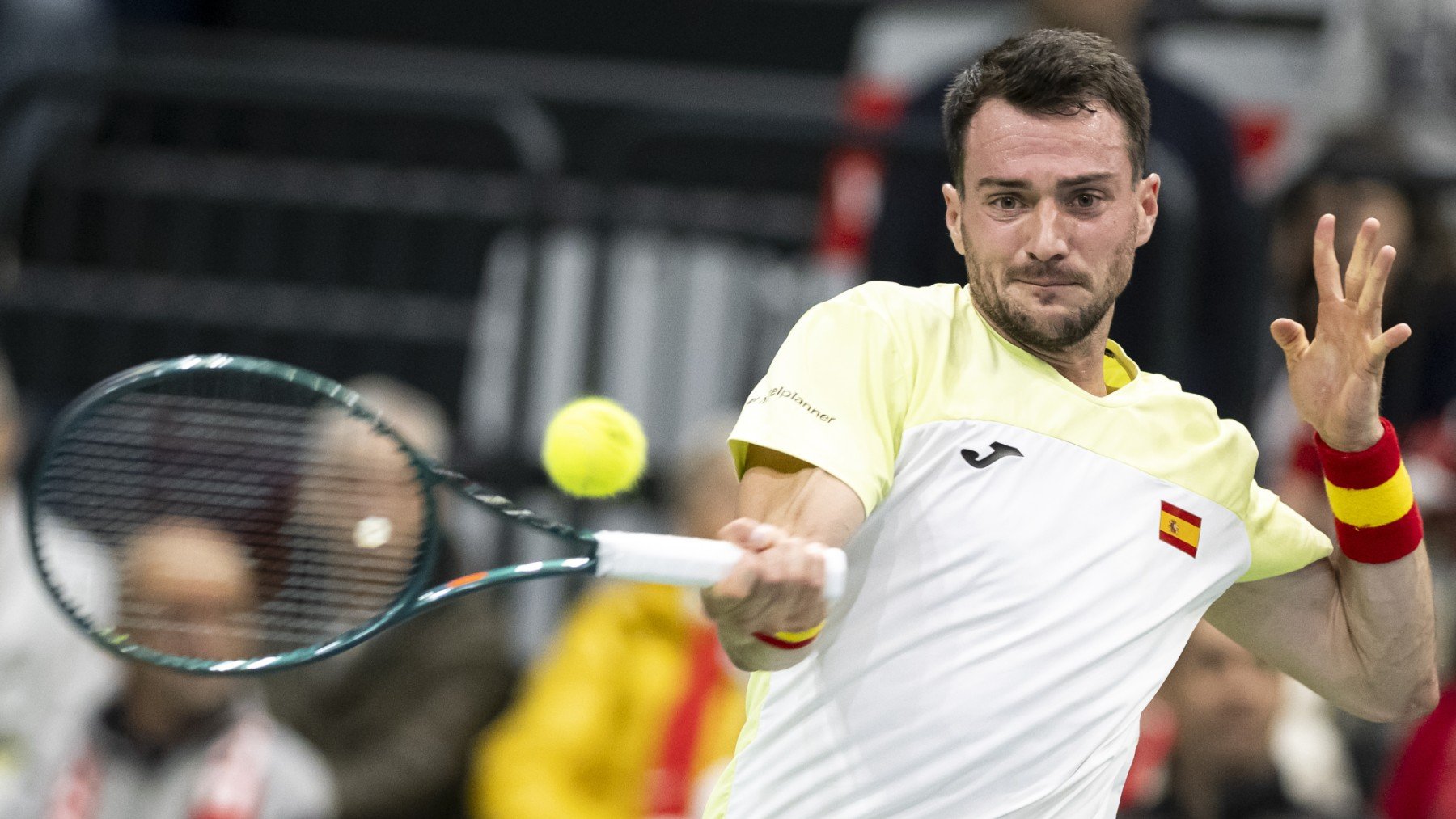 Pedro Martínez, durante su partido ante Stricker. (EFE)