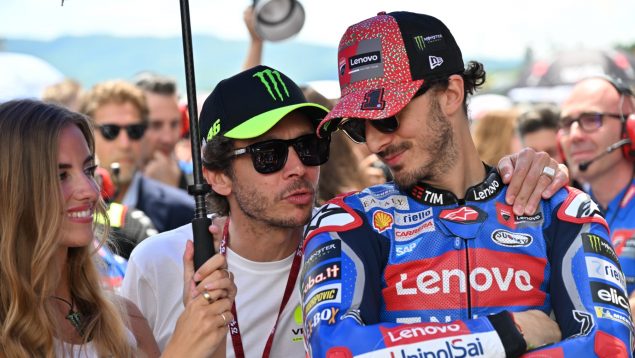 Rossi, Bagnaia, Marc Márquez