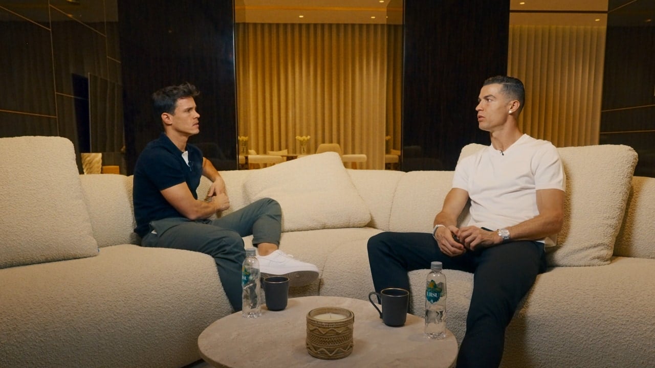 Cristiano Ronaldo durante su entrevista con Edu Aguirre.