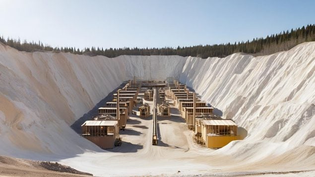 Yacimiento de oro blanco