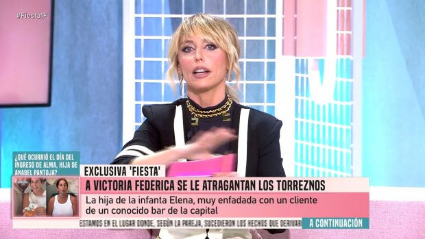 Emma García, presentadora de 'Fiesta' (Mediaset).