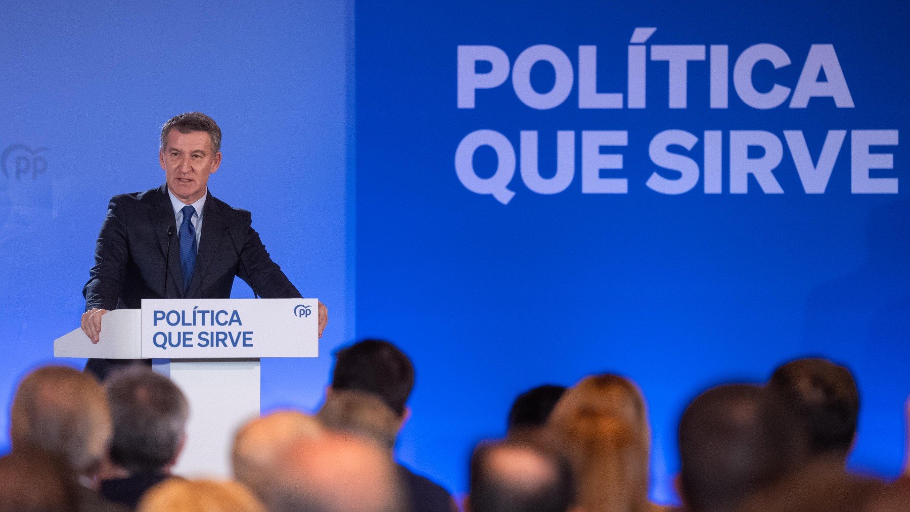 Feijóo en la Junta Directiva Nacional del PP. (Foto: PP)