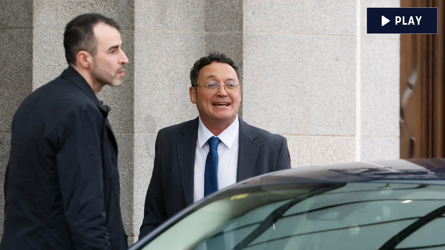 Álvaro García Ortiz a su llegada al Supremo. (Foto: Efe