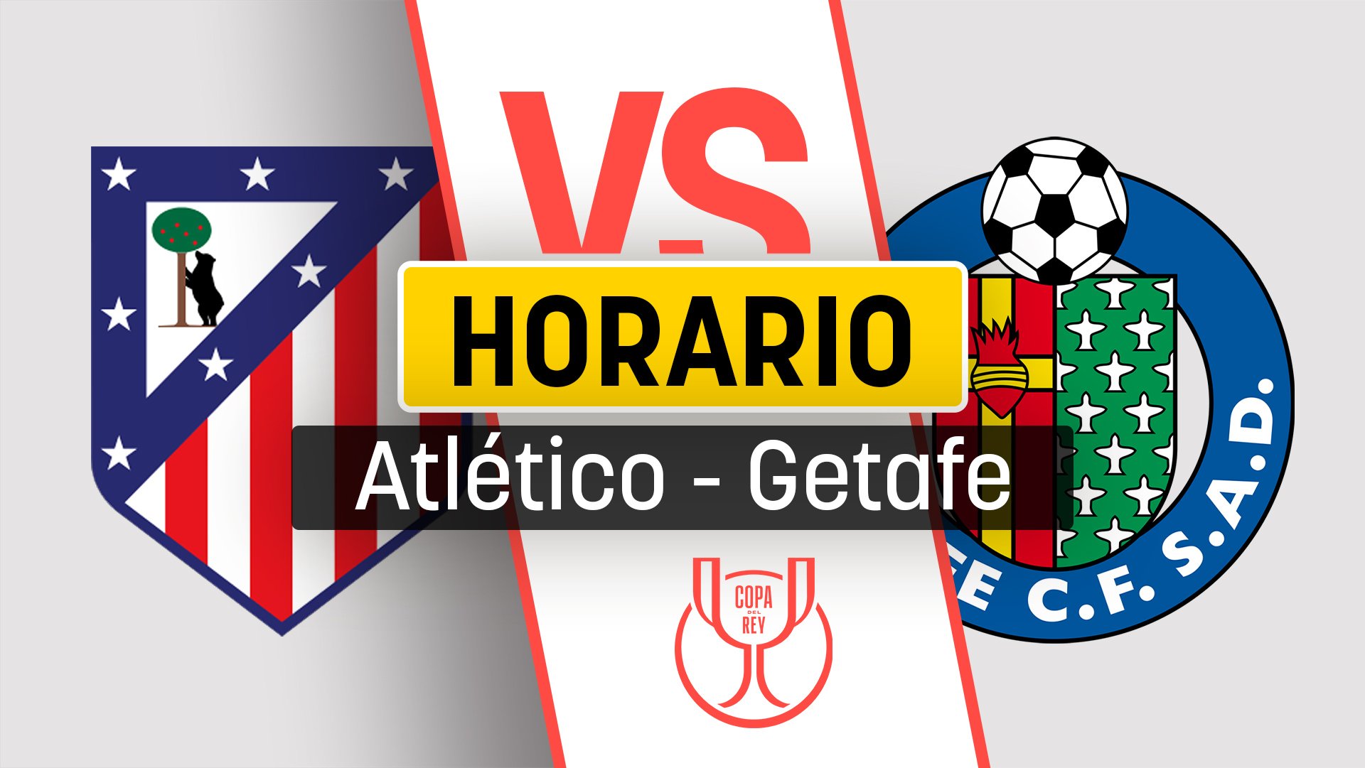 Atlético de Madrid – Getafe: horario y dónde ver el partido de la Copa del Rey por televisión y online.