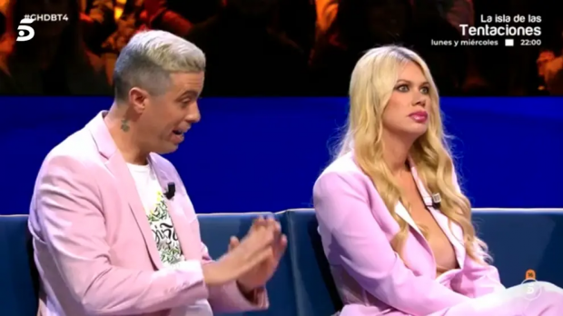 Javier Mouzo y Vanessa en el debate de 'GH DÚO'. (Mediaset)