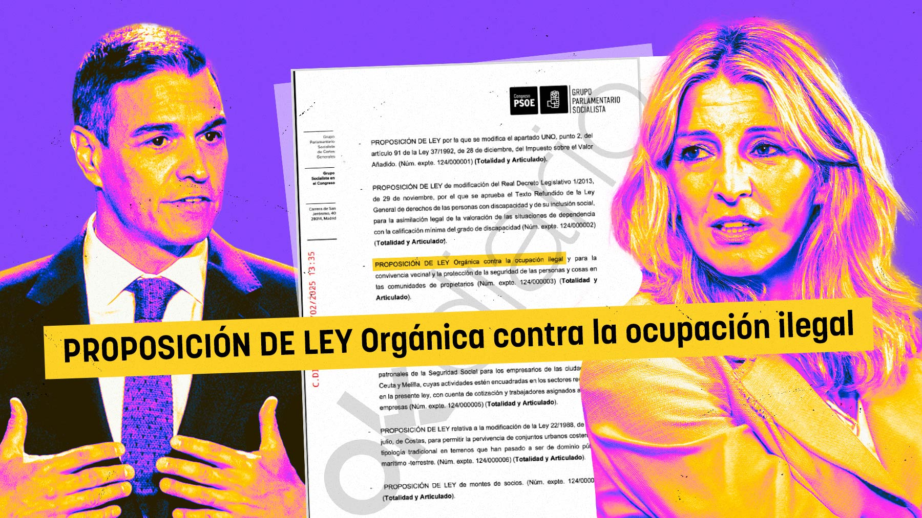 PSOE y Sumar bloquean de nuevo el debate de la ley anti-okupación de Feijóo: 34 veces en 11 meses