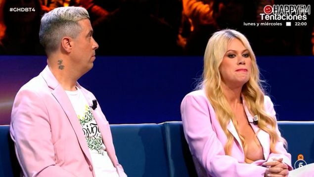 Javier Mouzo y Vanessa en el debate de 'GH DÚO'. (Mediaset)