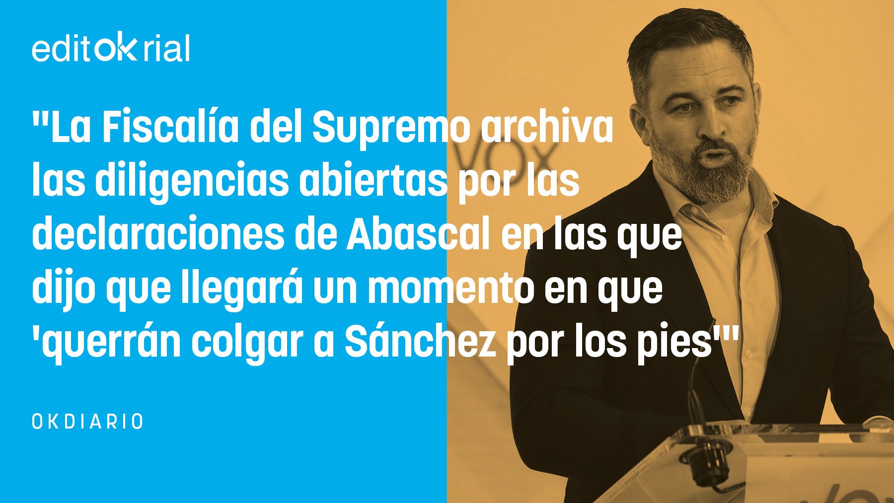 Abascal noquea a Sánchez en el Supremo