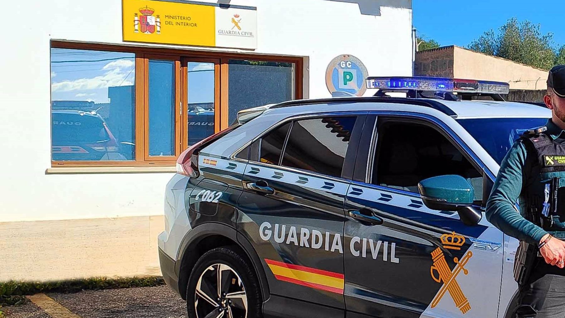 Un vehículo de la Guardia Civil de Llucmajor.