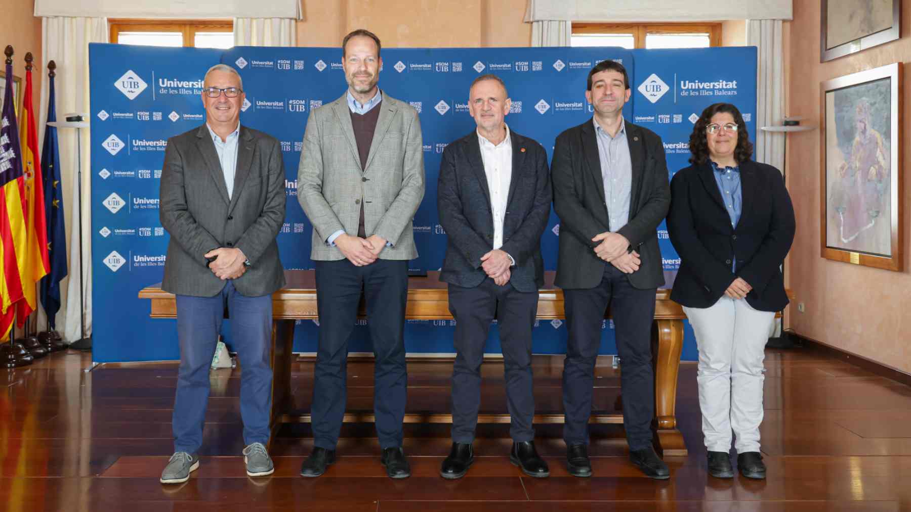 Joan Mateu, Antonio Pons, Jaume Carot, Víctor Homar y Montserrat Rodríguez.