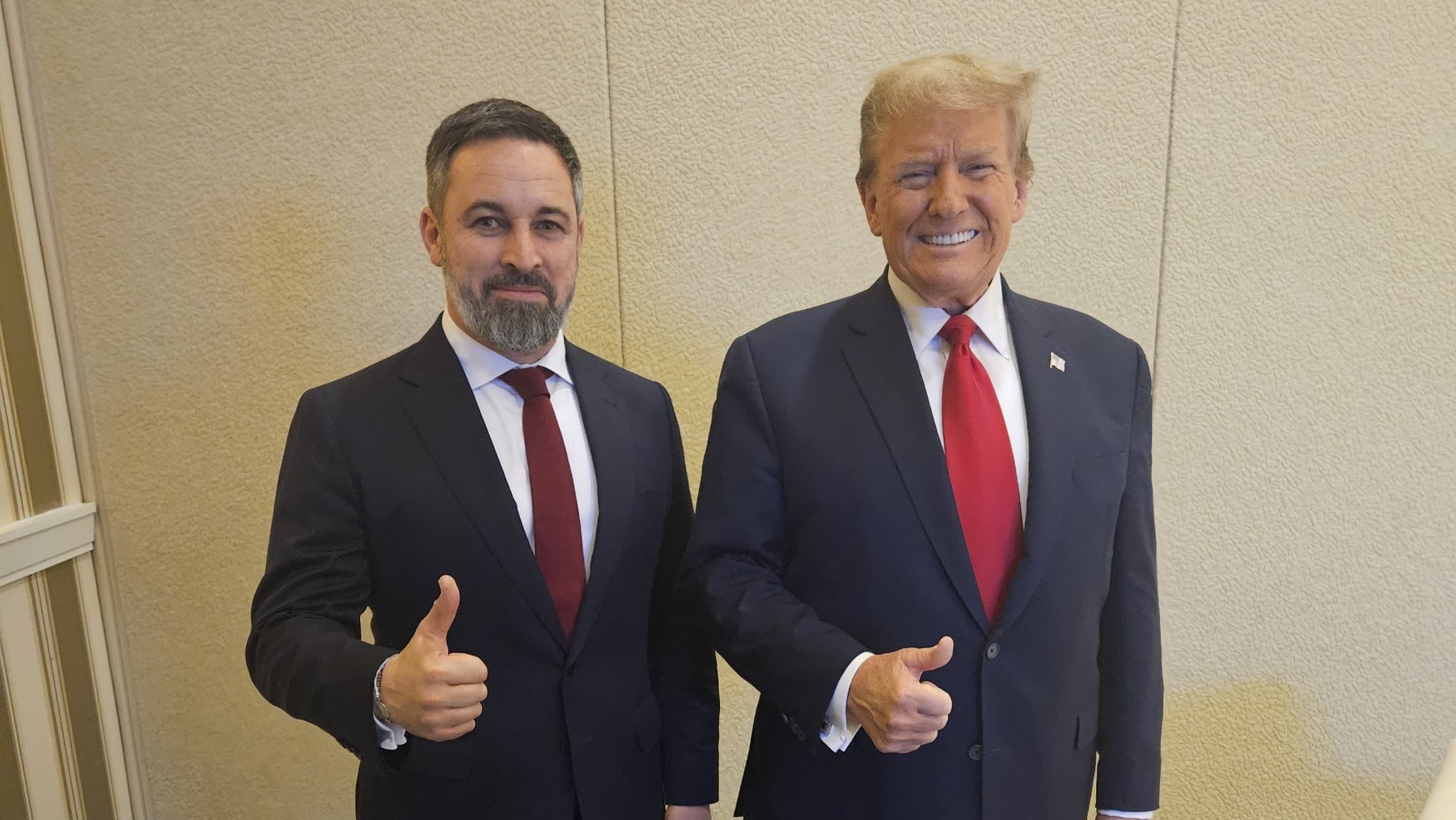 Santiago Abascal y Donald Trump en la pasada edición de la CPAC. (Ep)
