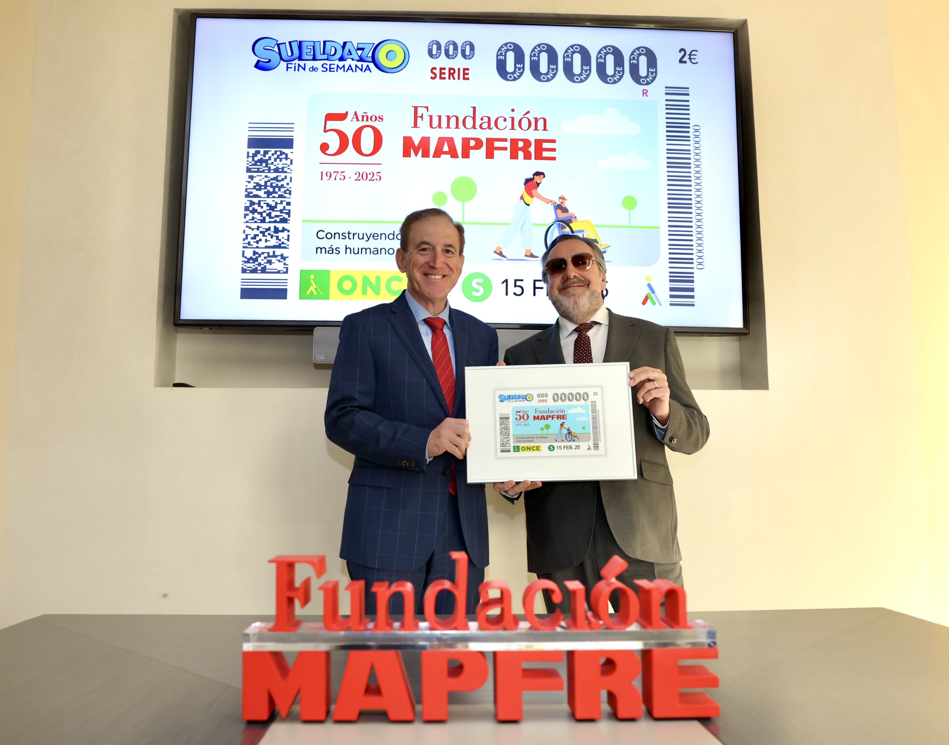 Antonio Huertas, presidente de Fundación MAPFRE y Miguel Carballeda, presidente de Grupo Social ONCE  @Cortesía