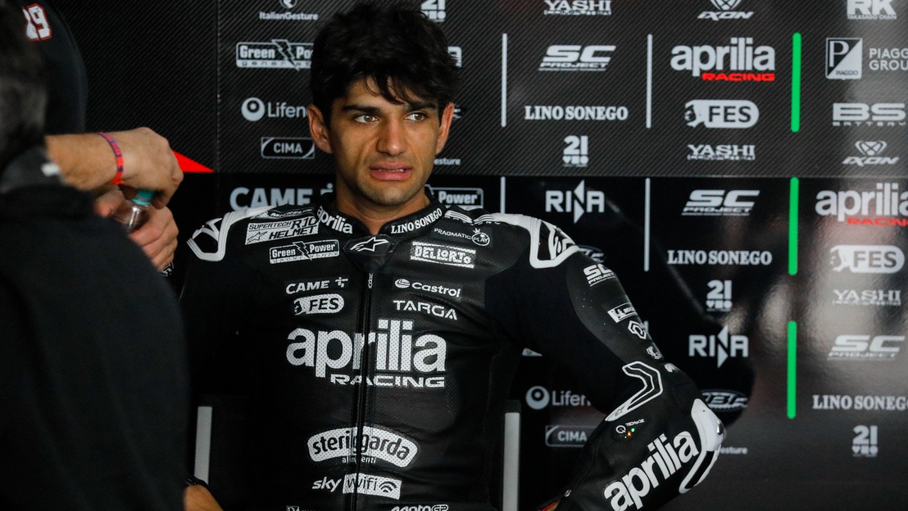 Jorge Martín durante el test de Sepang con Aprilia. (EFE)