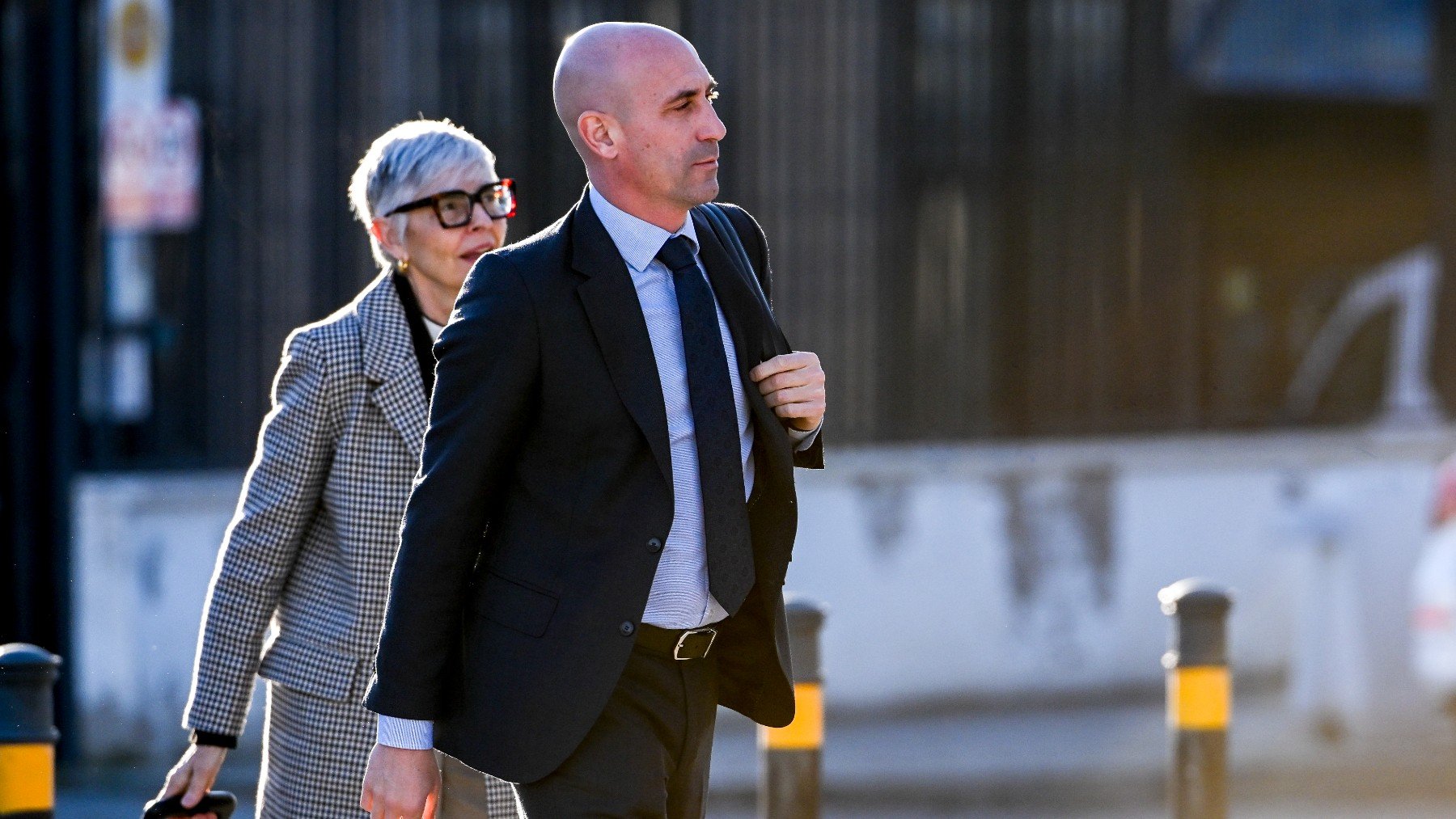 Luis Rubiales, en su llegada a la Audiencia Nacional. (EFE)