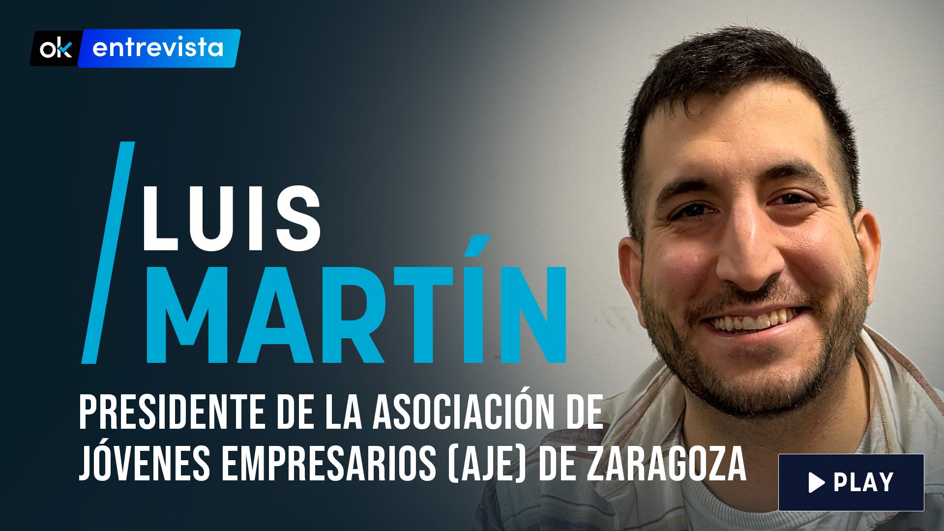 Luis Martín, presidente de AJE Zaragoza: «El que quiera emprender, que no se ande con medias tintas»