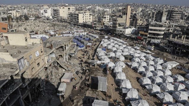 Campamento en la ciudad de Gaza. (Foto: EP)