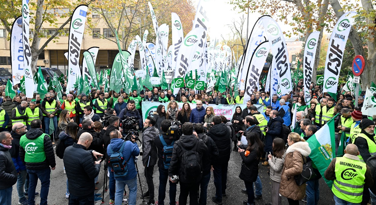 Manifetación de mutualistas por MUFACE.