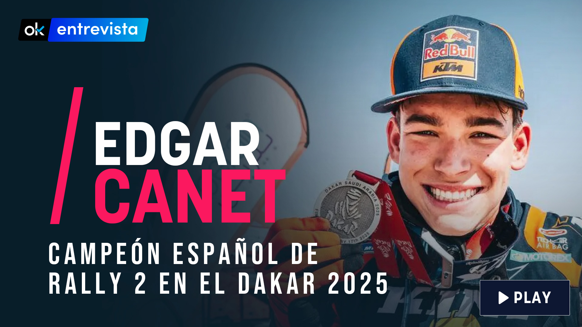 Edgar Canet: «A ver si el día que gane el Dakar me dejan probar en MotoGP»