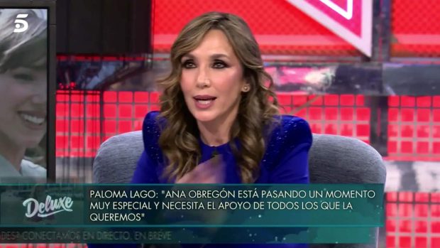 Paloma Lago acude como invitada al Deluxe. (Mediaset)