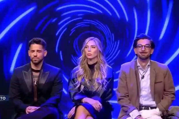 Miguel Frigenti, Romina Malaspina y Dani Santos, participantes de 'GH DÚO 3'. (Mediaset)