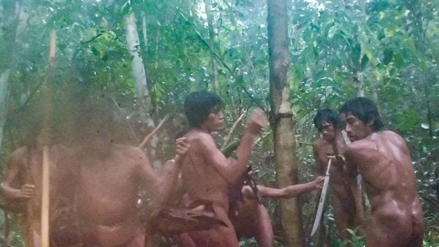 Tribu massaco, descubren tribu no contactada en Brasil, tribus indígenas en la edad de piedra, tribus no contactadas, tribus indígenas, fotografían a tribu indígena aislada.