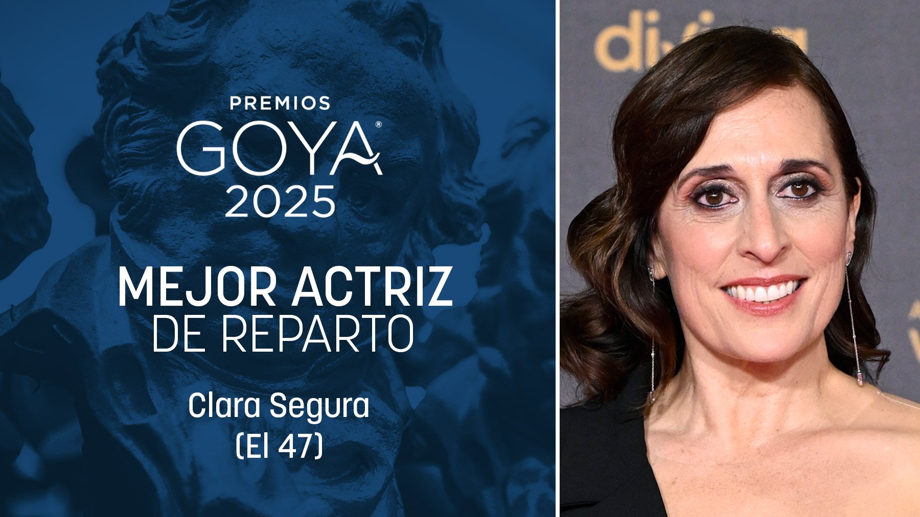 Clara Segura, Premio Goya 2025 a mejor actriz de reparto