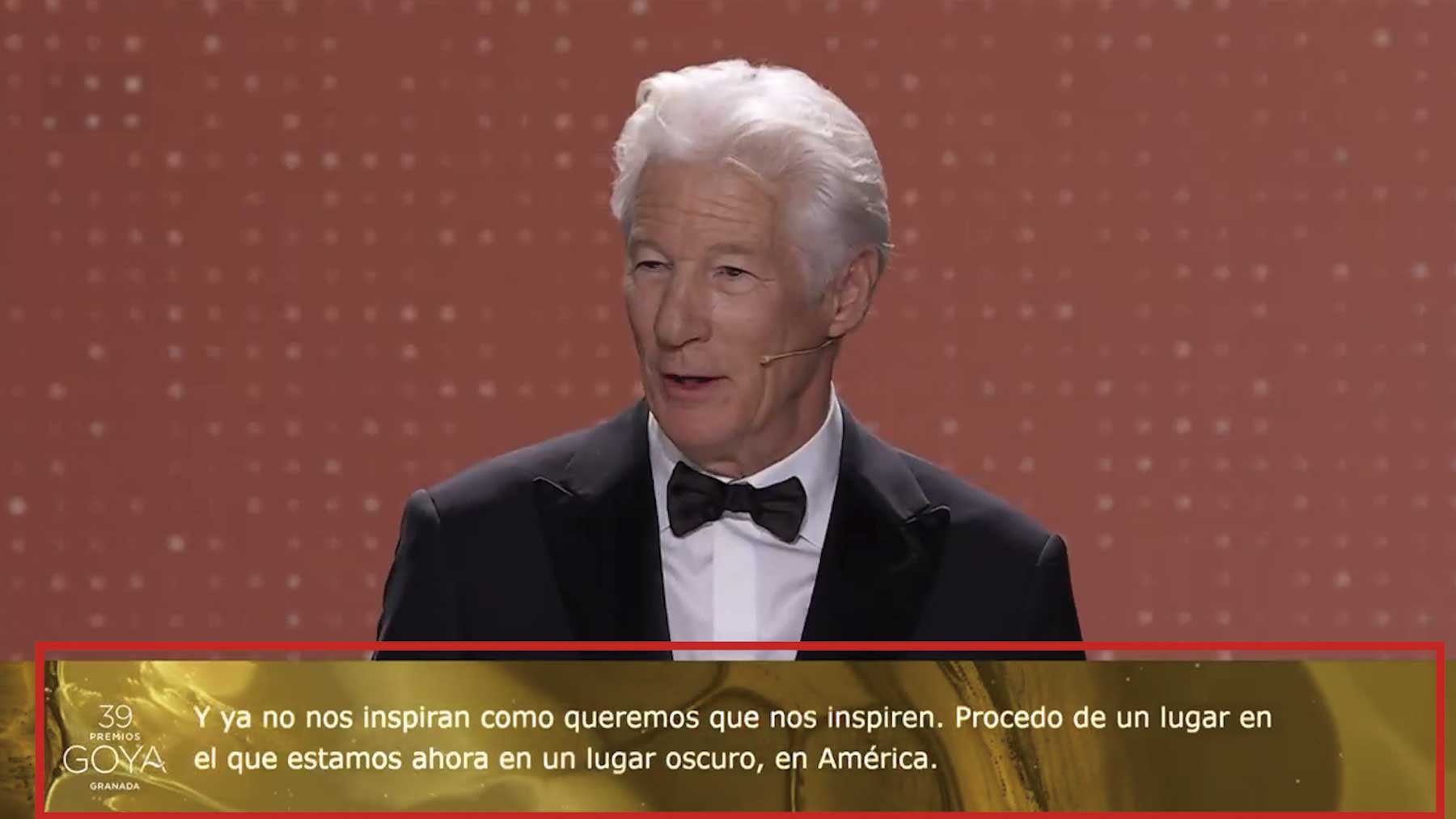 El ridículo de TVE con la traducción de Richard Gere en los Goya indigna al público: «Lamentable la IA»