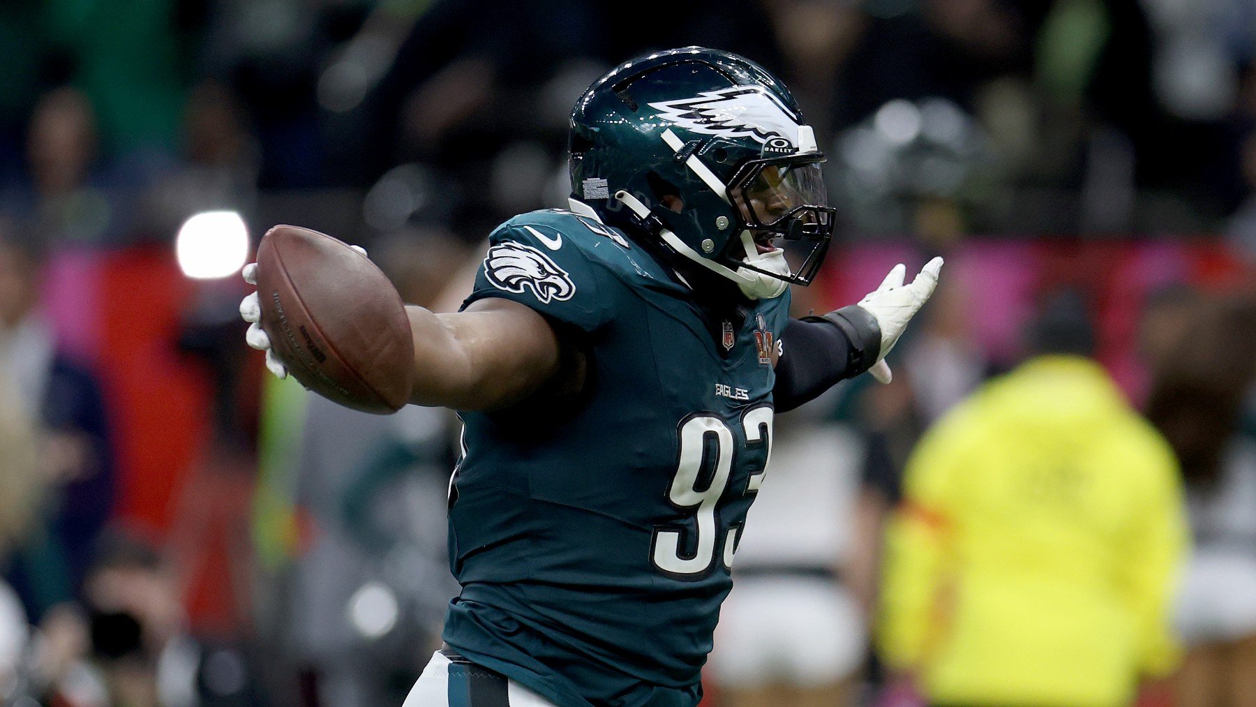 Milton Williams, jugador de los Philadelphia Eagles. (Getty)