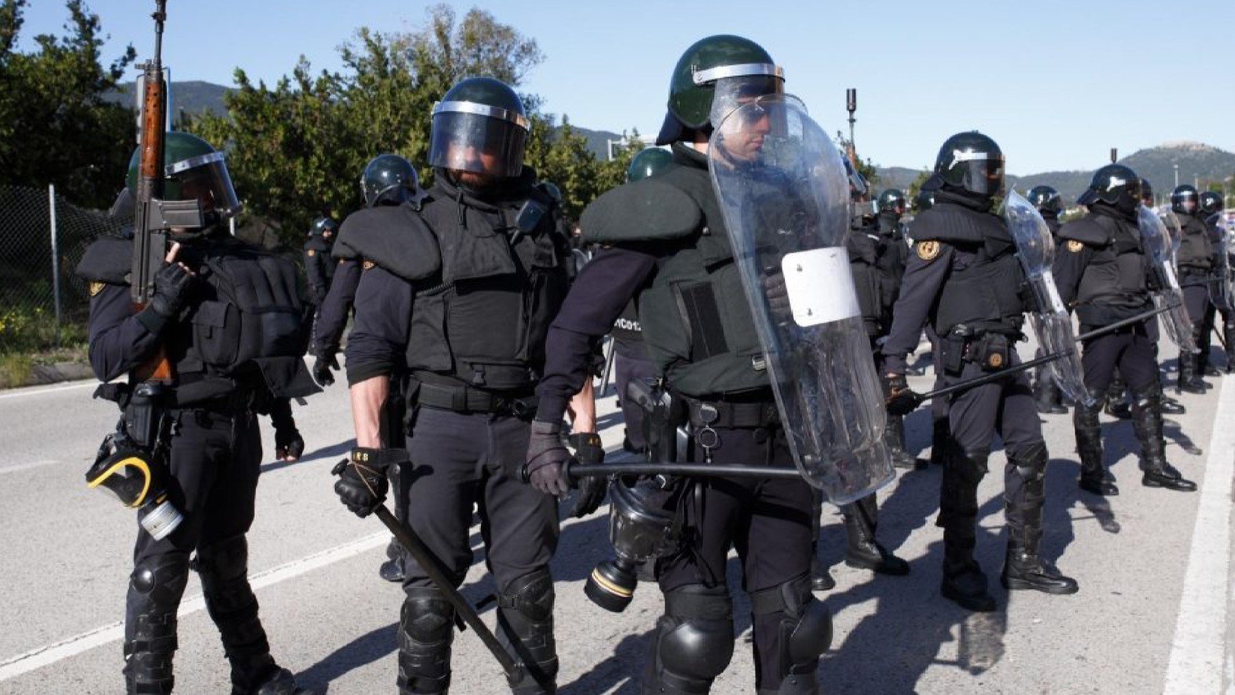 Efectivos del GRS de la Guardia Civil.